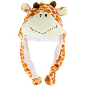 الزرافة للجنسين البوليستر القطيفة حديقة الحيوان قبعة الشتاء قبعة صغيرة نمط الطيار (قصيرة) in Kuwait