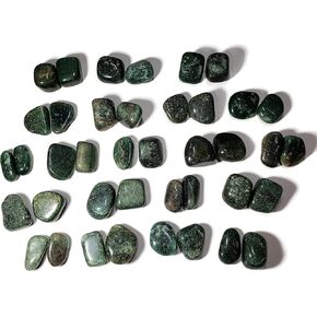 2 Pieces Fuchsite Aka Green Mica or Muscovite 22-25mm Tumbled and Polished Healing Crystal Stone Minerals from Brazil