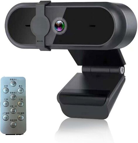 Autofocus 2K QHD Webcam with Privacy cover, Microphone, Web Computer Camera, Plug and Play,for Zoom/Skype/Teams, Conferencing and Video Calling JW-07B-2K-A in Saudi Arabia