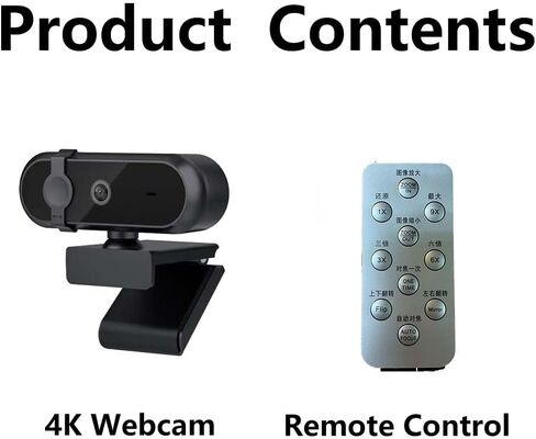 Autofocus 2K QHD Webcam with Privacy cover, Microphone, Web Computer Camera, Plug and Play,for Zoom/Skype/Teams, Conferencing and Video Calling JW-07B-2K-A in Saudi Arabia
