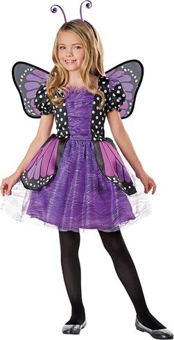 ALVOGIMOR Girls Beautiful Butterfly Costume,Fairy Monarch Butterfly Role Play Costume Including Wing and Headband in Saudi Arabia