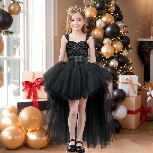 Tao-Ge Christmas Tutu Dress for Girls Tulle Dresses Fairy Princess Dress for Kids Toddler Little Girl Birthday Party Outfit in Kuwait