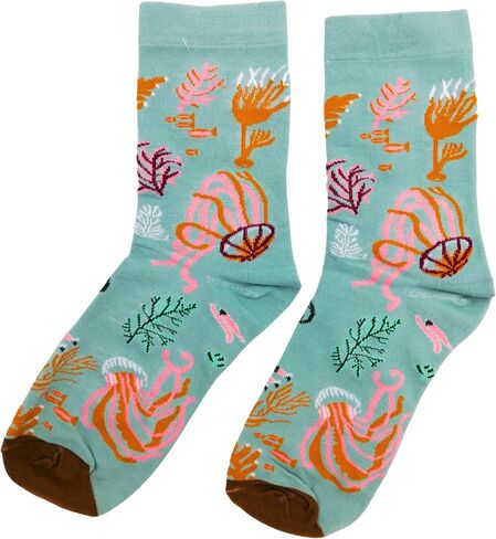 Beach Socks, Vacation Sea Turtle Mismatched Asymmetric Socks Funny Creative Unique Crew Ankle Dress Cute Novelty in Saudi Arabia