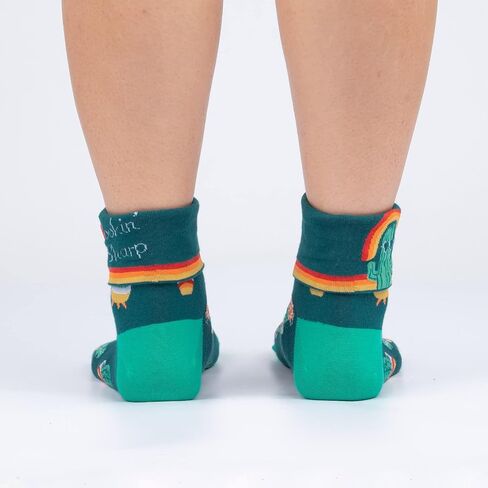Sock It To Me Women's Fun Turn Cuff Ankle Socks in Saudi Arabia