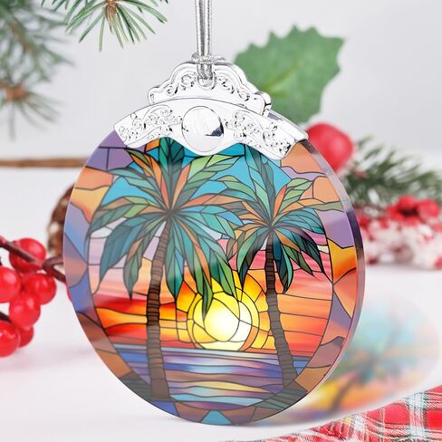 Religious Ornament, Christian Christmas Ornament, Cross Christmas Decoration, Ornaments for Christmas Tree, Stained Glass Ornament, Heirloom Keepsake, Gift Exchange, Gift Ideas, Bauble Present in Saudi Arabia