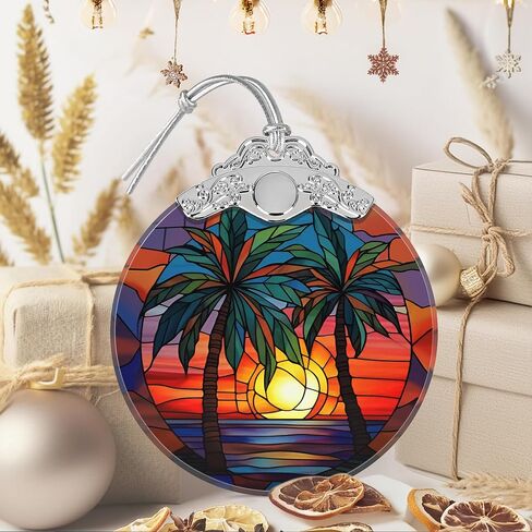 Religious Ornament, Christian Christmas Ornament, Cross Christmas Decoration, Ornaments for Christmas Tree, Stained Glass Ornament, Heirloom Keepsake, Gift Exchange, Gift Ideas, Bauble Present in Saudi Arabia