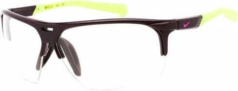 Nike Sunglasses - Run X2 SD 607 - Deep Burgundy/Volt/Clear Lens in Saudi Arabia