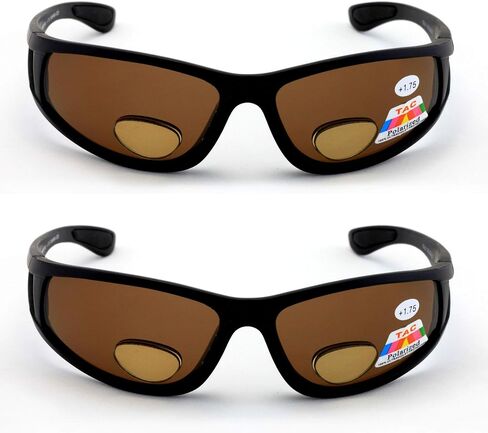 2 Pairs Men Polarized fly fishing sunglasses with magnification bifocal lens readers outdoor reading in Kuwait