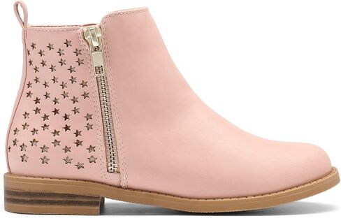 أحذية DREAM PAIRS للفتيات للكاحل مع سحاب جانبي وكعب منخفض للأطفال الصغار/الأطفال الصغار/الأطفال الكبار in Saudi Arabia