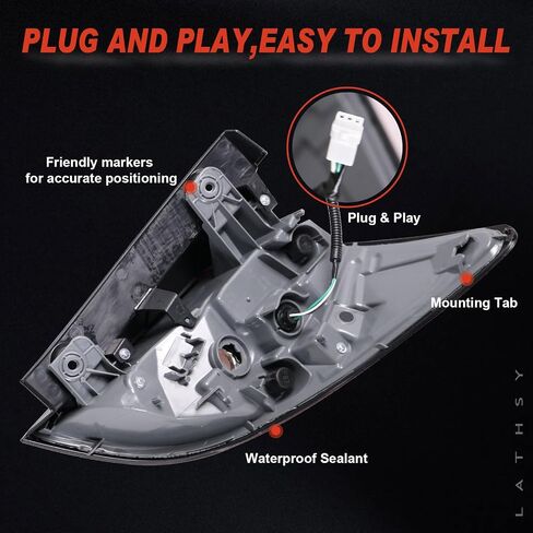 Tail Light Compatible With 2019-2022 Honda HR-V HRV Sedan Outer Right Passenger Side Replace:33502-T7S-A01 in Kuwait
