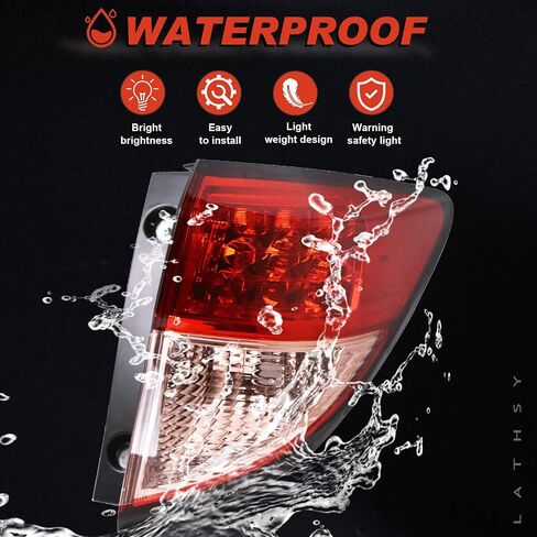 Tail Light Compatible With 2019-2022 Honda HR-V HRV Sedan Outer Right Passenger Side Replace:33502-T7S-A01 in Kuwait