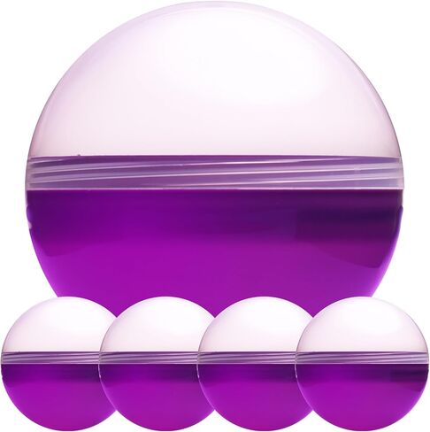 Big Claw Machine Capsules Translucent Red Plastic Sphere Large Party Favor Containers Round 5 pcs 7.9 inch Jumbo Plastic Christmas Ornaments Extra Large Gift Box Craft Party Supplies Vending Capsules in Saudi Arabia
