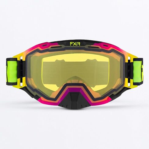 عدسة FXR Maverick Snowmobile Goggle باللون الأحمر المضادة للضباب والخدش ذات الجزء المزدوج من الدخان in Saudi Arabia