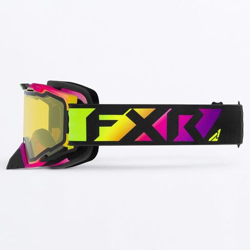 عدسة FXR Maverick Snowmobile Goggle باللون الأحمر المضادة للضباب والخدش ذات الجزء المزدوج من الدخان in Saudi Arabia