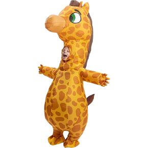 Spooktacular Creations Child Halloween Inflatable Costumes Unisex Kids Funny Giraffe Full Body Inflatable Costume Blow Up Costumes for Holidays Festivals Events Parties- Medium Child (7-10)