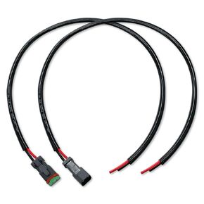 DAMA Deutsch DT 2 pin Plug Socket Male and Female Wire Harness Extension Pigtail Connector Sets for Wire to Wire LED Work Light, LED Light Bar Retrofit 12 ga. 18 AWG | 1 Pair Deal