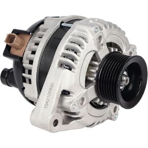 Autoround 1042105890 Alternator Compatible with Honda Accord 2008-2012, Acura TSX 2009-2014, L4 2.4L 12V 130Amp CW 6-Groove Pulley