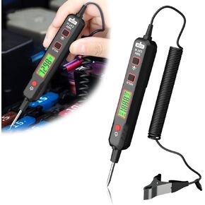 Automotive Test Light, 0.8V-100V DC Buzzer Circuit Tester with Sharp Probe, Electric Test Pen for Car Battery Polarity Continuity Fuses, Universal Exterior Car Accessories