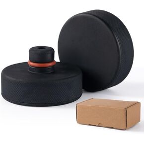Lifting Jack Pads Compatible with Tesla Model 3/S/X/Y, Upgrade Sturdy Rubber Lift Jack Pucks, 2016-2024 Jack Pad, Floor Jack Adapters Without Black Storage Box, Simple 1pcs (2-Pack)
