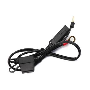 binifimux SAE Battery Connector, SAE to O Ring Terminal Harness, SAE Eyelet Ring Terminal Cable,2FT 16awg Motorcycle Battery Trickle Charger Extension Cord,SAE Connector,SAE Extension Cable