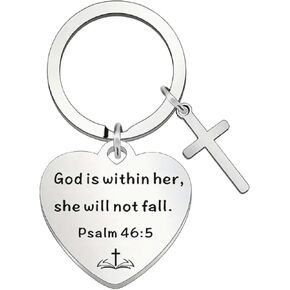 Christian Keychain Christmas Gift - Inspirational Keychains Bible Verse Keychain