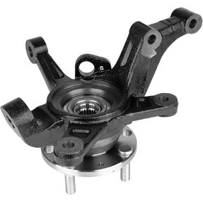 Front Steering Knuckle & Wheel Bearing Hub Assembly Compatible with Chevy Aveo 2004-2011,Aveo5 2007-2011,Pontiac G3 2009-2010,Left Driver Side Replaces #96535190