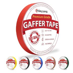 GEYYANG Brown Gaffers Tape - 0.7" x 22 Yards - Heavy Duty Gaff Tape for Cables, Photography, Filming Backdrop, Theater Stage Setup, Floor Marking, Residue Free, Non-Reflective