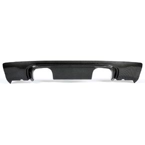 KUAFU Rear Diffuser Compatible with 2001-2006 BMW E46 M3 Coupe Convertible 2-Door CSL Style Carbon Fiber Printing 2-Tone Rear Bumper Lip Diffuser Spoiler
