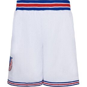 BOROLIN Mens Basketball Shorts Moive 90s Sports Pants with Two Pockets