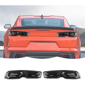 RT-TCZ Smoked Black Tail Light Lamp Cover Guard Trim Decoration Accessories for Chevrolet Chevy Camaro 2019-2024