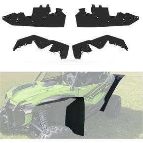A & UTV PRO Fender Flares Extensions for 2019 2020 2021 2022 2023 2024 Honda Talon 1000x 1000r 1000x4, Front and Rear Mud Guard Flaps for Honda Talon Accessories