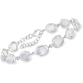 Ross-Simons Moonstone Bracelet in Sterling Silver. 7 inches