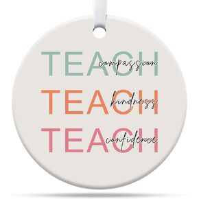 Teacher Ornament 2024, Teacher Gifts for Women, Gifts for Teachers, Teacher Gifts for Christmas, Ceramic Ornament