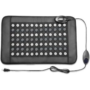 Infrared Heating Pad for Back Pain, EMF-Free,16.5 x 26 Inches, Jade and Tourmaline, Smart Controller, Auto Shut Off