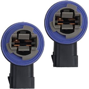 Turn Signal Tail Light Bulb Socket Plug, Lamp Wiring Harness Plug Connectors Replacement, Compatible with Dodge Ram 1500 2009-2020 Ram 2500 3500 2010-2020 OEM# 68226719AA (Pack of 2) - Black