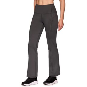 RBX Fleece Yoga Pants for Women, Fleece Lined Flare Leggings with Zipper Pockets Full Length Bootcut Workout Pants in Kuwait