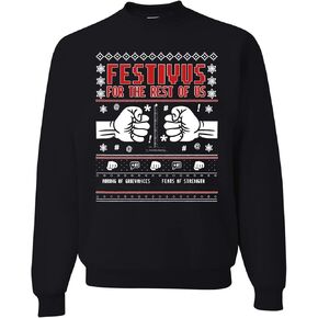 wild custom apparel Festivus for The Rest of Us Ugly Christmas Sweater Sweater Crewneck Sweatshirt