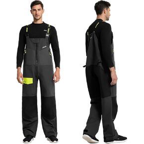Men's Sailing Bib Pants - Ocean PRO 3-Layer Shell, Waterproof, Breathable, Durable Combo Bib