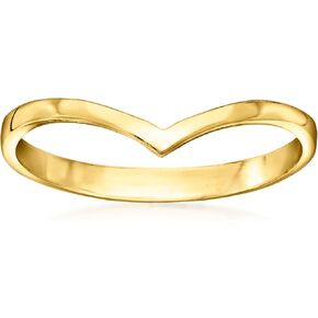 RS Pure by Ross-Simons 18kt Gold Vermeil Chevron Ring. Size 8