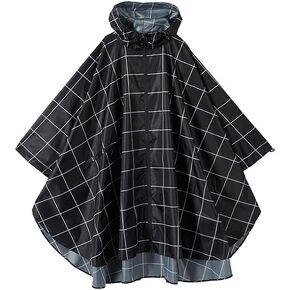 salamra Rain Poncho Jacket Coat Hooded Zipper Style for Women/Men/Adult with Pocket