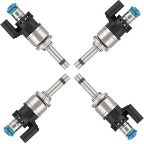 6 Holes ANGLEWIDE Set of 4 Fuel Injectors Compatible for 2017-2019 for Ford for Escape, 2014-2019 for Ford for Fusion FJ1235, DS7G-9F593-EA, DS7Z9F593A, DS7Z9F593B, DS7Z9F593D Fuel Injector