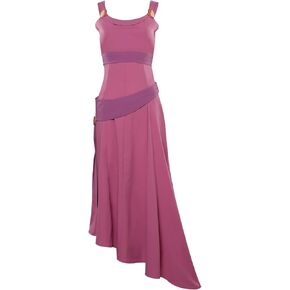 Vaianie Princess Cosplay Costume for Women Girls Pink Sleeveless Dress Outfits for Halloween Party