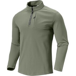 Men's 1/4 Zip Micro-fleece Pullover, Outdoor Casual Sweatshirt Golf Quarter Zip for Fall, Winter