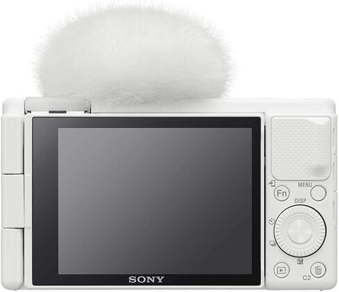 كاميرا فيديو Sony ZV-1 مدمجة لمدونات الفيديو الرقمية بدقة 4K HDR لمنشئي المحتوى ومدوني الفيديو، حزمة DCZV1/W بيضاء مع حزمة حماية ممتدة لمدة عامين من CPS + حقيبة Deco Gear + مجموعة بطاقات وملحقات سعة 128 جيجابايت in Saudi Arabia