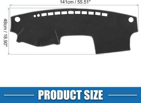 Car Dashboard Cover Mat Center Console Interior Trim Dash Board Mat for Toyota Camry 2002-2006 Protective Polyester Gray in Saudi Arabia