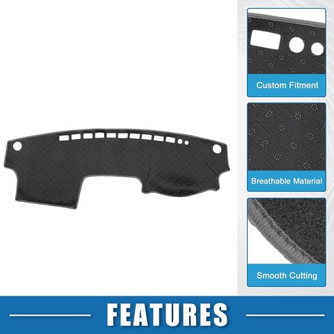 Car Dashboard Cover Mat Center Console Interior Trim Dash Board Mat for Toyota Camry 2002-2006 Protective Polyester Gray in Saudi Arabia