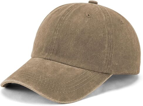 Unisex Washed Distressed Baseball Cap, Classic Low Profile Cotton Hat Plain Cap for DIY, Golf Dad Hat for Men Women in Saudi Arabia