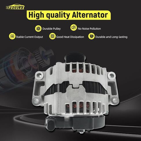 مولد كهربائي 12 فولت 180 أمبير متوافق مع Merce-des-Benz E350، E550، S450، S550، R350، SLK350، G550، G65 AMG، SL550، SL65 AMG، GL450، GL550، CL550، CLK550، CLS550، ML350، ML450 5.5L 3.5L 6.0L 4.7L in Kuwait