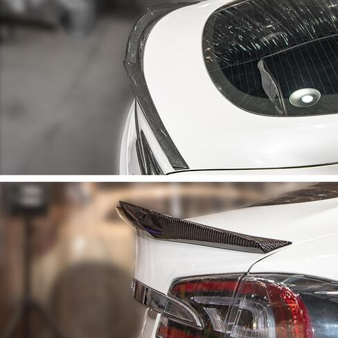 Real Carbon Fiber Spoiler Compatible with Tesla Model S Trunk Spoiler 2012-2024 (DN Type) in Saudi Arabia