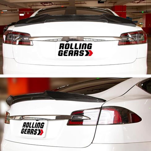 Real Carbon Fiber Spoiler Compatible with Tesla Model S Trunk Spoiler 2012-2024 (DN Type) in Saudi Arabia